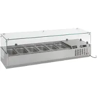CombiSteel Opzetkoelvitrine - 8x 1/3 GN - 1800x395x435mm