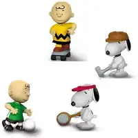 Schleich Snoopy/Peanuts - speelset 4 stuks - thema sport - 6 cm -