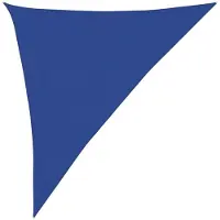 vidaXL Zonnezeil 160 g/m² driehoekig 3x4x5 m HDPE blauw