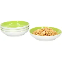 Ritzenhoff & Breker Set van 4 kommen 13cm plat groen Doppio - Ritzenhoff 64209