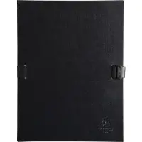 Exacompta 10x N'CLIP Map uitrekbare rug en klep - Zwart - 21501E