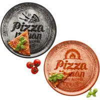 MamboCat Set van 2 pizzaborden RED & BLACK 31cm - 1x ZREC02 & 1x ZREC04