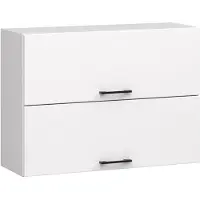 NORE Keukenkast modulaire OLIWIA W80 G2 H580 met 2 Deuren / Hangkast / Bovenkast / Furniture Factory / Wit / 80 x 58 x 30 cm