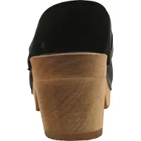 Sanita Damen Offener Clog Wood-Manuella Square Open Black-35