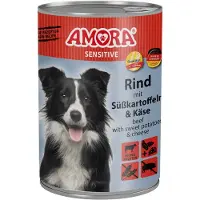Amora Dog Sensitive 6x400g - Rundvlees & zoete aardappel