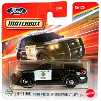 Matchbox FORD POLICE INTERCEPTOR UTILITY SAN DIEGO POLICE 75/125 (1:64) BLACK
