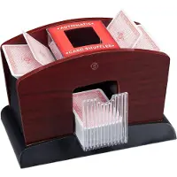 Equivera Kaartenschudmachine - Voor 4 decks - Automatische Kaartenschudder - Schudmachine voor Poker, Blackjack, Speelkaarten - Kaartmixer