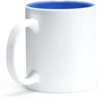 Roly 10 stuks multi color mok geschikt voor lasertechniek 350ml buitenzijde wit, Gekleurde binnenzijde Wit - Blauw / Merk Stamina model Roibo