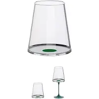 Trebonn Rode Wijnglas / Tumbler SplitGlass Groen 450 ml (Set van 2)