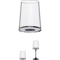 Jahn Witte Wijnglas / Tumbler SplitGlass Zwart 280 ml (Set van 2)