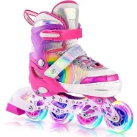Equivera Rolschaatsen Meisjes - Skeelers Meisjes - Rolschaatsen Kinderen - Cadeautip voor uw kind!