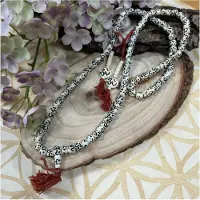 Ruben Robijn Mala ketting been wit/zwart 35 cm