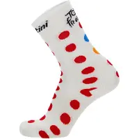 Santini TOUR DE FRANCE Fietssokken GPM Leader 2025 fietssokken, voor heren, Maat XL,