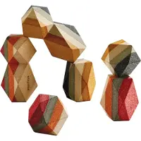 Plantoys Houten Speelgoed Geo stapelsteen