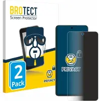BROTECT - privacy screenprotector voor Oppo Reno 12 F 5G - Folie Beschermfolie Blauwlichtfilter 2 Stuks