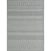 The Carpet Calgary – robuust vloerkleed met modern design in boho-stijl, geschikt voor keuken & eetkamer, grijs, 200 x 280 cm