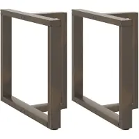 vidaXL Eettafelpoten 2 st T-vormig 70x35x(72-73) cm staal naturel