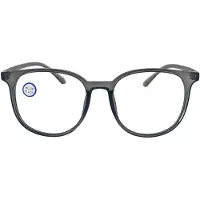 Fangle Computerbril Big Round Gray Zonder sterkte