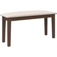 vidaXL Bank 90 cm massief hout rubber bruin