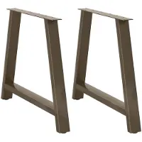 vidaXL Eettafelpoten 2 st A-vormig 100x(72-73) cm staal