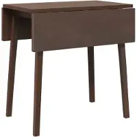 vidaXL Eettafel, bruin, massief hout, rubberhout