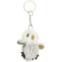 Nature Planet Pluche dieren sleutelhanger - 8x - Uil knuffel - 6 cm - Speelgoed sleutelhangers - Uilen