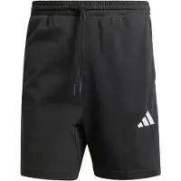 Adidas Sportbroek 'Essentials 3-Stripes Single Jersey Shorts' zwart / wit