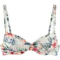 LASCANA Bikinitop crème / blauw / donkergroen / donkeroranje / wit