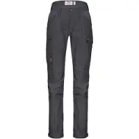 Fjällräven - Women's Kaipak Trousers Curved - Trekkingbroek 40 - Fixed Length, grijs