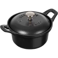 Staub Vintage La Coquette ronde braadpan 0,5 L Zwart
