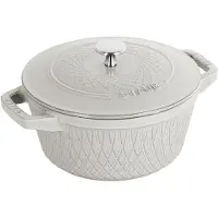 Staub Twister La Cocotte braadpan 4 L White truffel