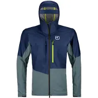 Ortovox - Ski jassen - Mesola Jacket M Deep Ocean voor Heren van Wol - Maat L - Blauw