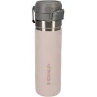 Stanley Quick Flip Roestvrijstalen Waterfles 0.71L - Houdt 12 Uur Koud - Lekvrije Drinkfles - Thermosfles - BPA-Vrij - Geschikt Voor Auto Bekerhouder - Vaatwasmachinebestendig - Rose Quartz