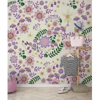 Komar Kinderbehang Disney Minnie Mouse Gardening Club Beige (1 stuk)