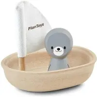 Plantoys Jouet en bois Bateau Phoque