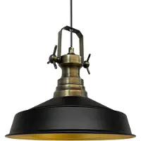 Bamyum Asletl hanglamp industrieel van metaal Ø41 cm, keukenlamp vintage, hanglamp eettafel E27, hanglamp Schwarze, woonkamerlamp hangend vintage, hanglamp eettafel