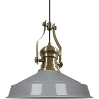 Bamyum Hanglamp Vintage, Grijs Grote Lamp