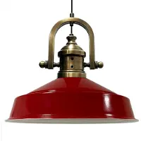 Bamyum Asletl Industriële Rood Hanglamp Van Metaal