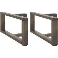 vidaXL Salontafelpoten 2 st T-vormig 60x25x(30-31) cm staal naturel