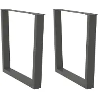 vidaXL Eettafelpoten 2 st V-vormig 90x(72-73,3) cm staal antraciet