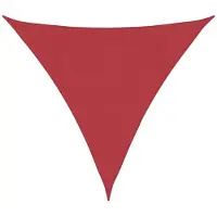 vidaXL Zonnezeil 160 g/m² 4,5x4,5x4,5 m HDPE rood