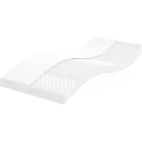 vidaXL Schuimmatras 7 zones hardheid 20 ILD 80x210 cm wit