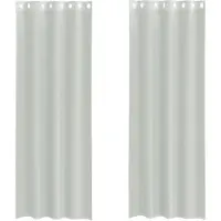 vidaXL Gordijnen voile met doorvoertules 2 st 140x300 cm lichtgrijs