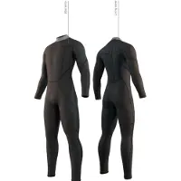 Mystic Brand Flatlock 3/2mm Long Sleeve Shorty Met Rits Op De Rug