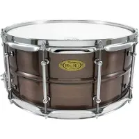 WorldMax 14x6.5 inch Brushed Red Copper Brass Shell snaredrum