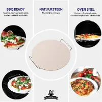 Krumble BBQ Pizzasteen voor oven en barbecue - Diameter 30,5 cm