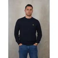 Lyle & Scott Lyle and Scott Grid knit crew neck jumper