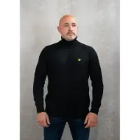 Lyle & Scott Katoenen Merino Coltrui - Zwart