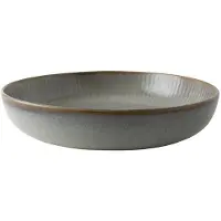 Dutch rose Sapphire Diep Bord Ø23cm Grij Grijs grijs Aardewerk Bord