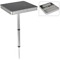 Redcliffs Campingtafel 26x26x43cm Grijs Zwart zwart Metaal Campingtafel